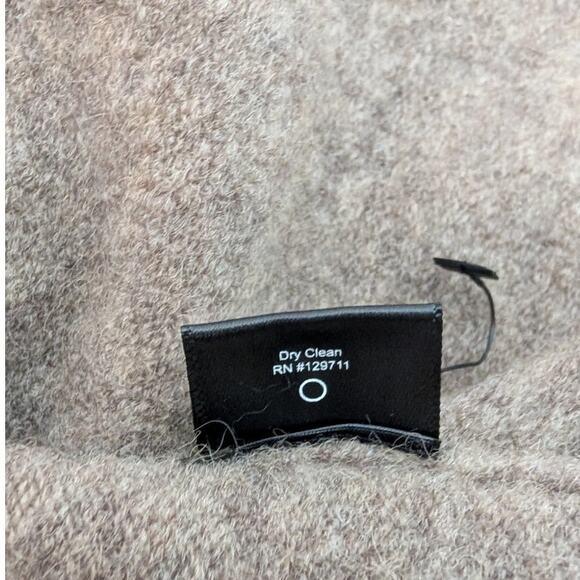 Jenni Kayne Open Front Sweater Coat Oatmeal Merino Wool Blend Size XS Oversized - Picture 7 of 9